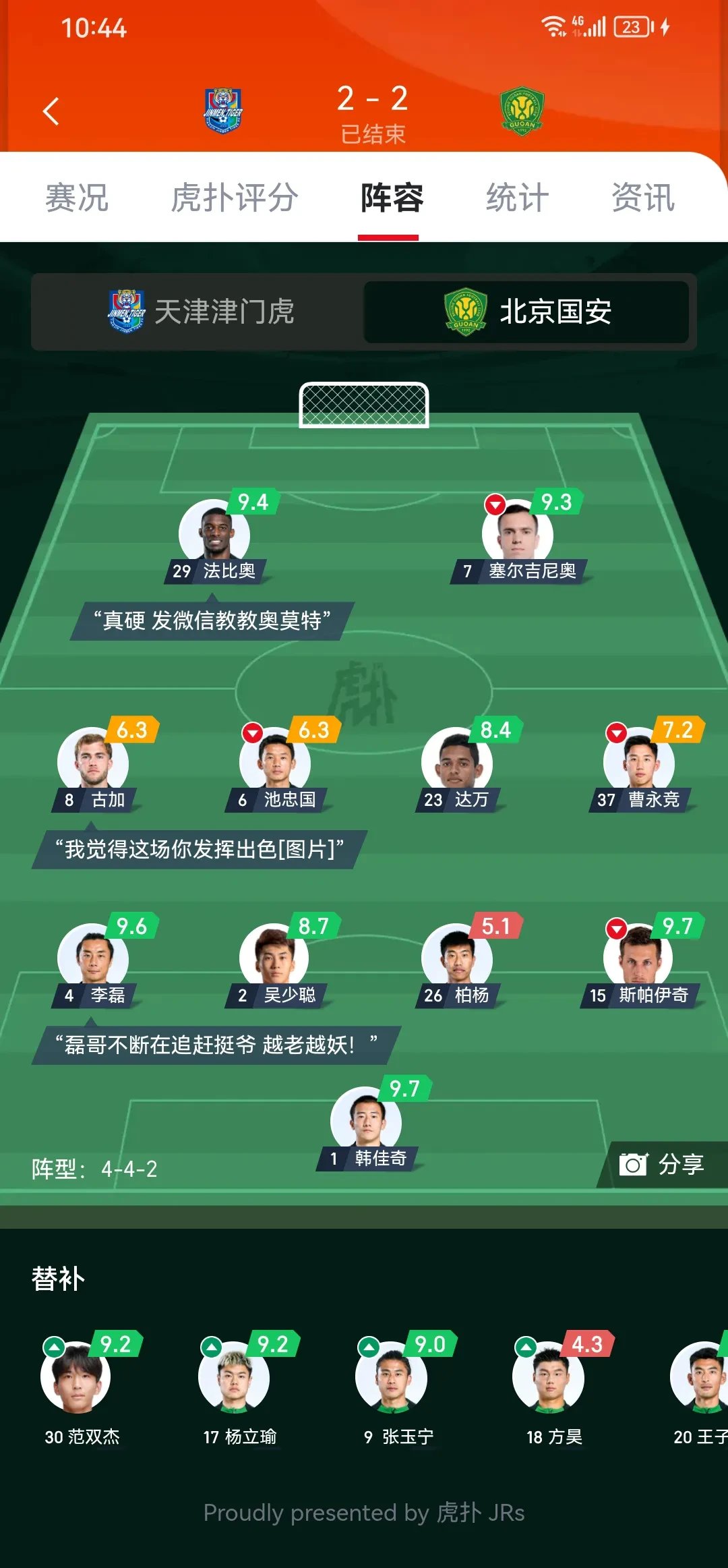 北京人和赢面不容小觑，球队战术调整再度收获的简单介绍